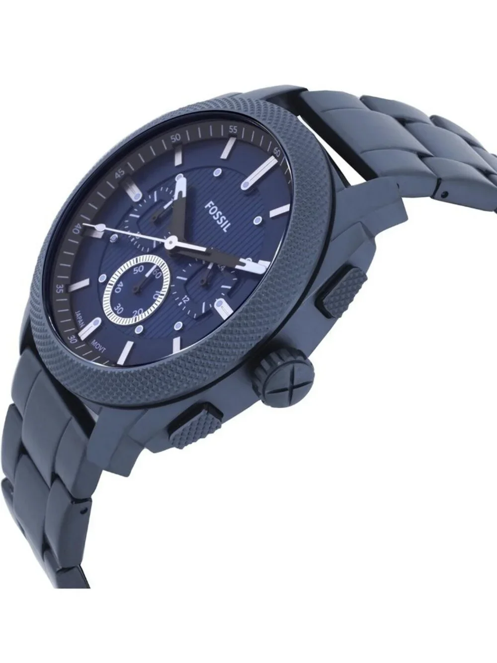 NWT Fossil Machine Chronograph Quartz Blue Dial Men's Watch